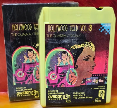 The Quadra Strings: Hollywood Gold Vol. 3 - vtg Quadraphonic Quad 8 Track Tape - Image 1 of 4