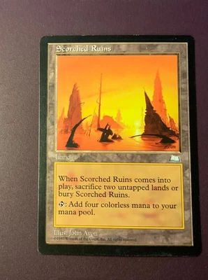 MTG Scoerched Ruins Weatherlight English Rare. " Hot" - Image 1 of 3