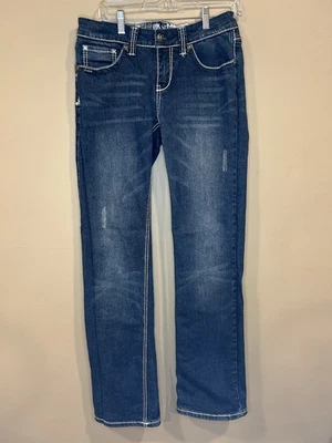 Pantalones de mezclilla para mujer Adiktd clásicos azules talla 8/W 30 Foto 1 de 4