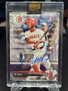 JO ADELL 2022 Topps Archives Signature Series 2017 1st Bowman Auto #/12 Encased - Picture 1 of 3