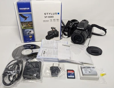 Cámara digital Olympus Stylus SP-100EE 16,0 mega píxeles negra probada y funcionando Foto 1 de 4