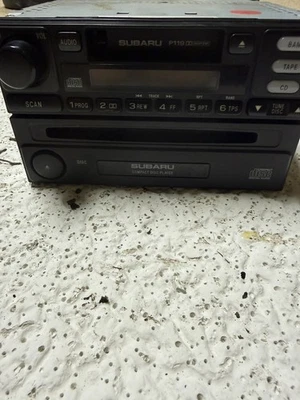 Receptor AM FM 2000-02 Subaru Legacy reproductor de casete 86201AE06A Face P119 Foto 1 de 2