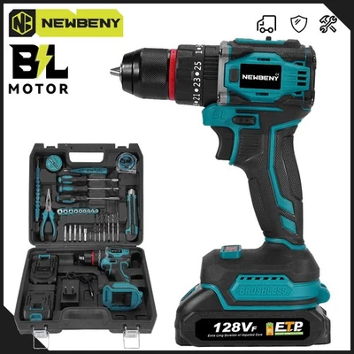 Akkuschrauber Set Akku-Bohrschrauber Koffer + 2x 18V Akkus+ Ladegerät Für Makita - Bild 1 von 4