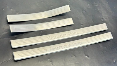 ✅2010-2018 MERCEDES-BENZ E350 DOOR TRIM SCUFF SILL PLATE FRONT REAR L R SET OEM - Image 1 of 4