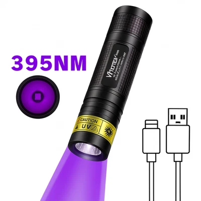 Mini Torcia UV Portatile Rileva Banconote Falsi Macchie Organiche Ultravioletta - Immagine 1 di 4