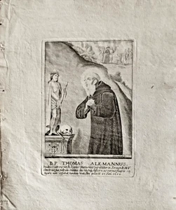 TOMMASO ALEMANNO - SERVI DI MARIA Incisione 1753. - Picture 1 of 1