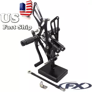 Footrest Footpegs Rear Set Peg for Ninja ZX6R ZX636 ZX 6R 2005 2006 2007 2008 09 - Bild 1 von 21