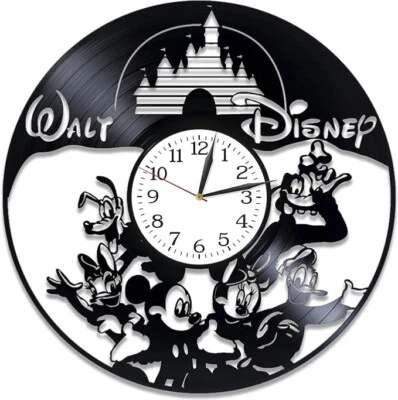 Kovides Disney Mickey Mouse Vinyl Wall Clock Records Decor 12 inch - Image 1 of 2