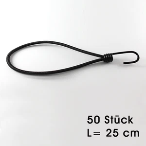50 tensioners with hooks for advertising banner tarpaulin 25 cm Black - Picture 1 of 1