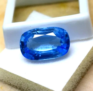 Sea Blue Brazilian  Santa Maria Aquamarine 10-12 CT Cushion Cut Aquamarine Gems - Picture 1 of 7