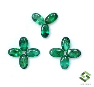 5x3 mm Natural Emerald Oval Cut Lot 11 Pcs 2.25 CTS Untreated Loose Gemstones - Picture 1 of 7