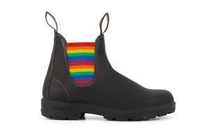 Blundstone 2105 Unisex Chelsea Boots Black Rainbow Leather Ankle Aussie - Picture 1 of 12