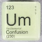 PERIODIC TABLE ELEMENT "Um" CONFUSION NOVELTY GLOW HAND SOAP-4 oz JUST BUBBLY 