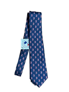 Brand New Official Boston Red Sox Men’s Tie | Blue with Red "B" Logos | NWT - Picture 1 of 5
