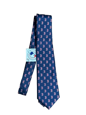 Nueva corbata oficial de los Medias Rojas de Boston para hombre | Azul con logotipos rojos "B" | Nueva con etiquetas Foto 1 de 4