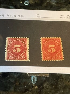 US J64 5c Postage Due Mint VF-XF OG NH SCV $32.50 - Image 1 of 3