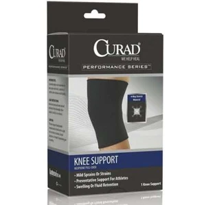 Curad Knee Support Neoprene Pull-Over w/Closed Patella, Medium - Picture 1 of 2