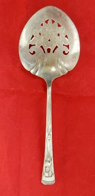 Antiguo servidor de tomate plateado con motivo de boda de felicitaciones de Wm Rogers Foto 1 de 4