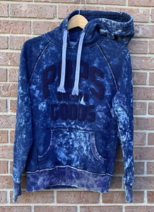PRPS Goods Co NYC Japan Denim Tie Dye Terry Hoodie Indigo Blue Marbled Men Small - Picture 1 of 8