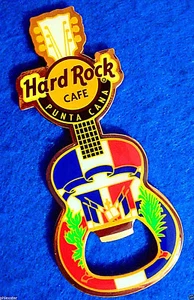 IMÁN DE GUITARRA ABRIDOR DE BOTELLAS PINCRAFT BANDERA DOMINICANA DR PUNTA CANA Hard Rock Café - Imagen 1 de 1