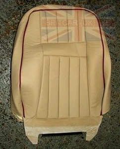 GENUINE RANGE ROVER P38 LEFT HAND FRONT LEATHER SEAT BACK COVER HBA000120WAC - Picture 1 of 1