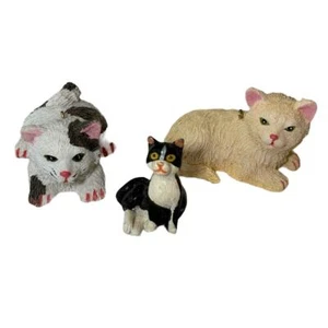 Statuine vintage in miniatura gatto gattino resina ornamenti - Foto 1 di 9