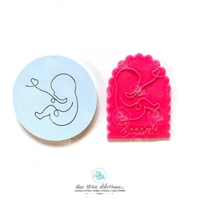 Stampo A Rilievo Inside Out Baby BimBo Neonato Nascita SOLO STAMPO (no Timbro) - Picture 1 of 1