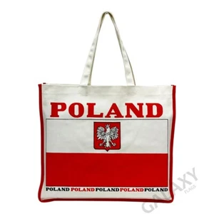 Tragetasche Polen Flagge / Polen Flagge / Polen Länderflagge Canvas Tasche - Bild 1 von 5