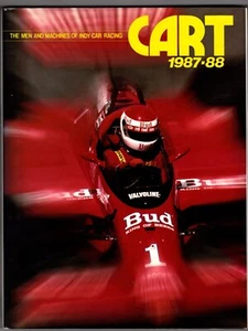 SIGNED by AL UNSER JR CART 1987-88 Indy Car Racing book & Signed 8 x 10 photo - Picture 1 of 9