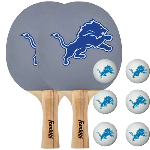 Detroit Lions Kids NFL Exclusive Ping Pong Paddles and Balls Set - F61389 Cover