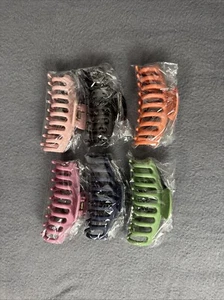 6 Pc Hair Claw Clips Bundle/pack New - Picture 1 of 2