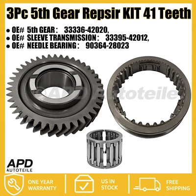 33336-42020 Fit Toyota 5TH GEAR REPAIR KIT 41 TEETH RAV4 COROLLA CAMRY NEW - Image 1 of 4