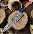 CSFIF Handmade Chef Knife Twist Damascus Hard Wood Micrata Bolster Fishing