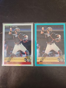 MIKE PIAZZA 2018 DONRUSS TEAL & CAREER STAT LINE PARALLEL /199 /427