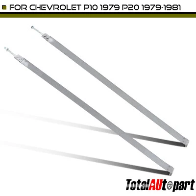 2 件钢灰色油箱表带适用于雪佛兰 P10 1979 P20 P30 GMC P2500 P3500 — 第 1/4 张图片
