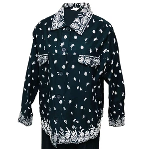 Quacker Factory Hand Beaded Bandana Jacket Women's 2X Embellish QVC Retired - Picture 1 of 7