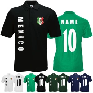 WM 2018 Mexiko MEXICO Polo-Shirt Trikot Name Nummer - Bild 1 von 11
