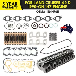 ASSEMBLED CYLINDER HEAD 1HZ 12V FITS TOYOTA LAND CRUISER + GASKET + BOLTS PACK - Picture 1 of 16