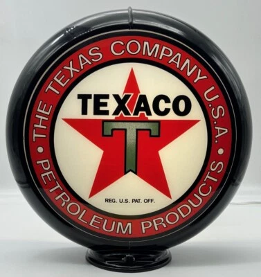 THE TEXACO COMPANY USA PETROLEUM PRODUCTS 13.5" Gas Pump Globe SHIPS ASSEMBLED!! - Image 1 of 4