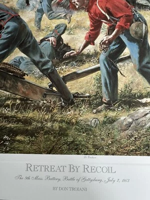 Don Troiani - Retreat By Recoil - коллекционная гравюра времен гражданской войны - распродано низко #37 - Изображение 1 из 4