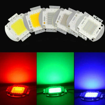 High Power LED Chip 10W 20W 30W 50W 100W weiß warm weiß RGB Aquarium LED DIY COB - Bild 1 von 4