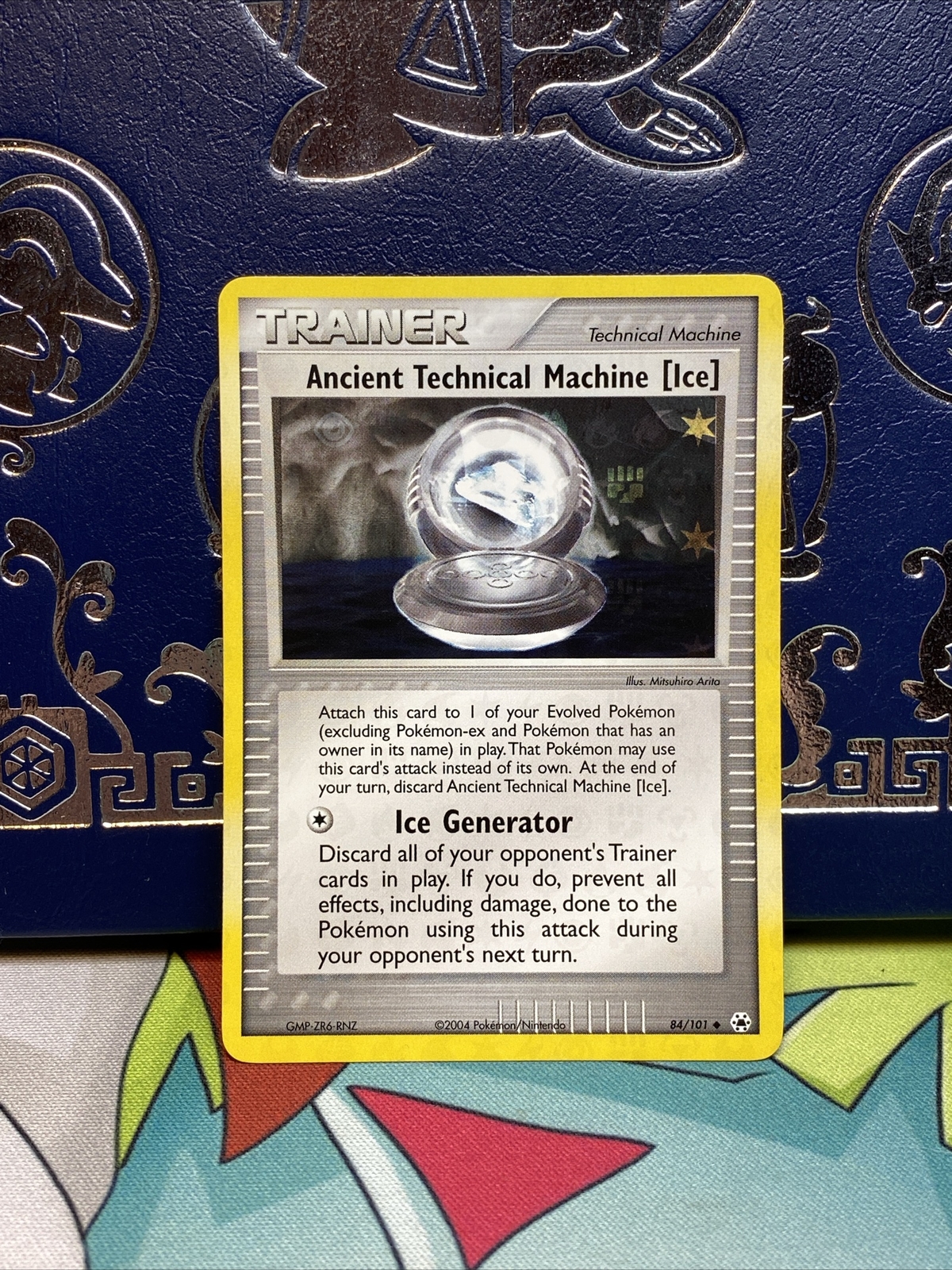 Reverse Pokemon ANCIENT TECHNICAL MACHINE Ice Card HIDDEN LEGENDS 84/101 MINT