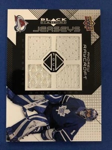 2008-09 Black Diamond Quad Jersey Andrew Raycroft Toronto Maple Leafs - Picture 1 of 2