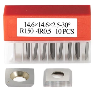 14.6mm Square Carbide Inserts Cutters Knives Blades with Radius 14.6×14.6×2.5... - Picture 1 of 8