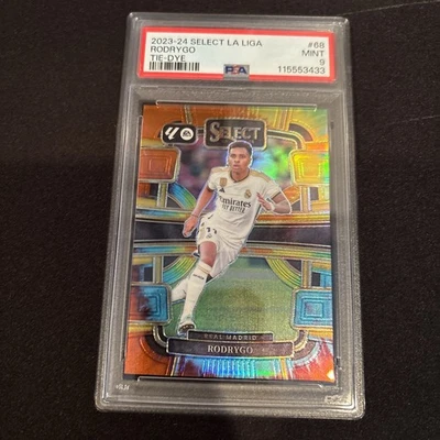 2023 Select La Liga Rodrygo Tie-Dye /30 PSA 9 - Image 1 of 4