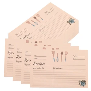 Carte Ricettarie, 10,2 X 15,2 Cm, Set di 100 Facce Doppie, Spessori, Vuote Ka6996 - Foto 1 di 7