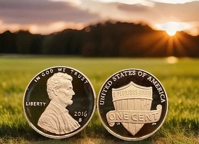 2016-S Lincoln Shield Cent Gem Deep Cameo Proof Penny Fast Shipping - Image 1 of 3