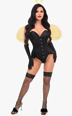 Corsé Margarita Mujer Top Cajón 4 Piezas Disfraz Abeja Atrevida Adulto Talla Grande Foto 1 de 4