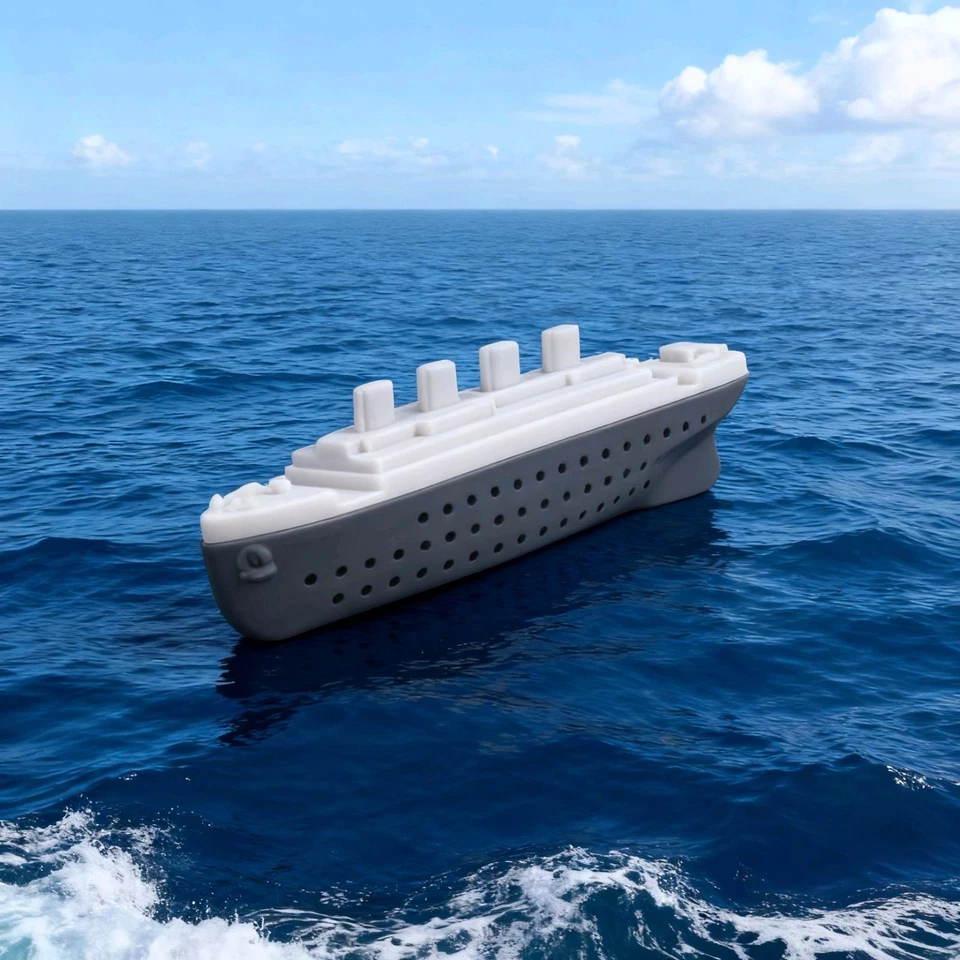 Filtro de té colador en forma de barco modelo Titanic diseño fresco Foto 1 de 4