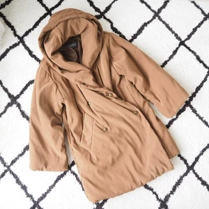 Abrigo Acolchado Max Mara Beige Con Capucha - Picture 1 of 6